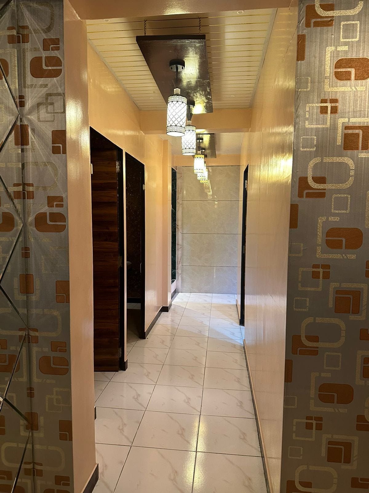 Spa corridor and reception area at Riborn Spa Thane